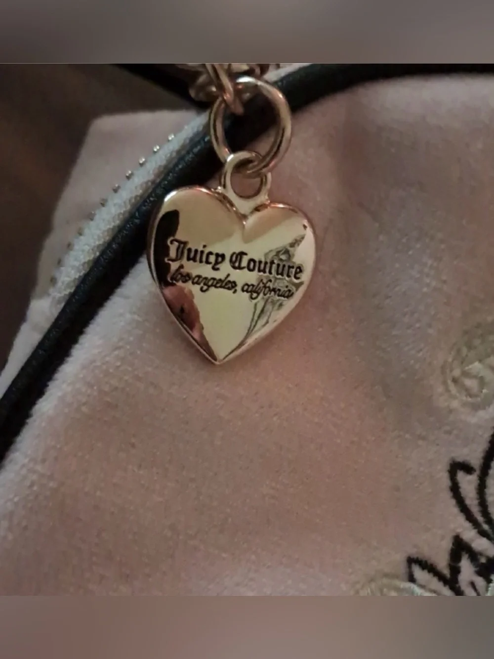 Juicy Couture Light Pink Mini Backpack with Black Trim